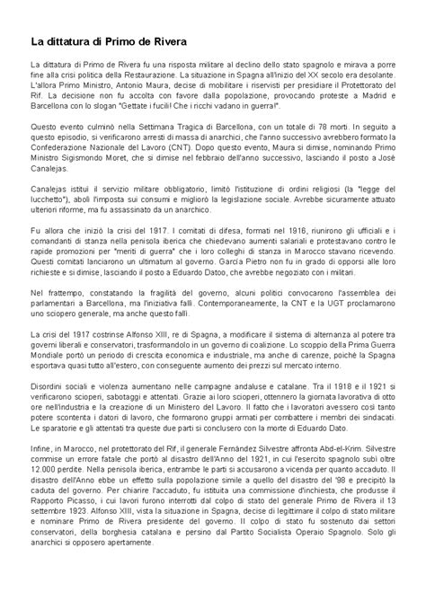Manifestazione di protesta contro la dittatura di Primo de Rivera