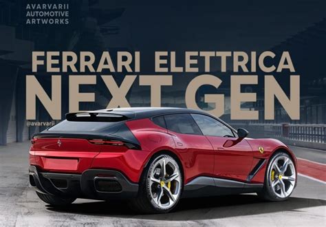 L'immagine della prima Ferrari elettrica in arrivo nel 2025