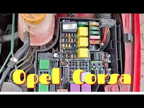 Scatola dei fusibili Opel Corsa