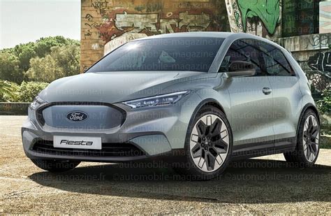 Ford Fiesta di ultima generazione, vista anteriore e laterale
