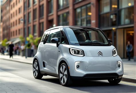 Microcar elettrica parcheggiata in città