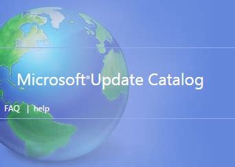 Pagina del Microsoft Update Catalog