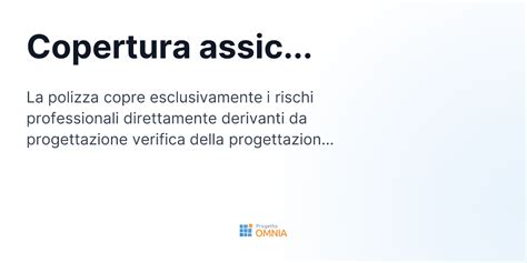 Dettaglio della garanzia e copertura assicurativa