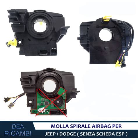 Confronto visivo spinotti contatto spiralato airbag