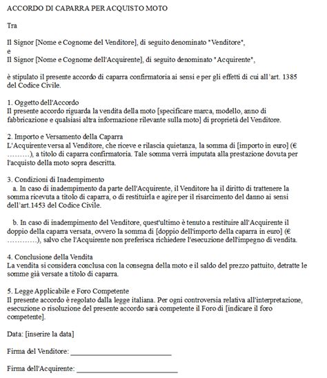 Consulenza per l'acquisto di una moto