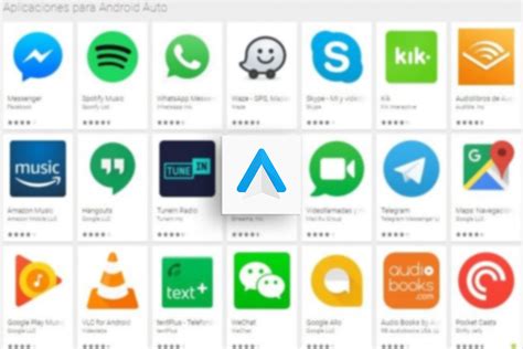 Icone delle principali app di navigazione disponibili su Android Auto