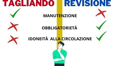 Immagine che illustra la differenza concettuale tra tagliando e revisione auto con icone rappresentative.