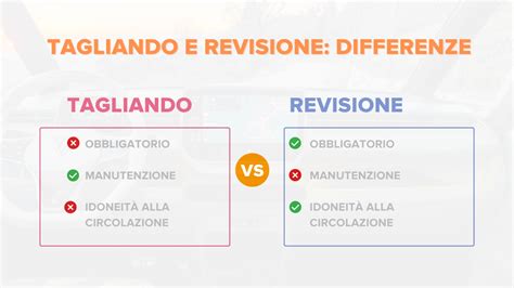 Infografica che compara visivamente i controlli effettuati durante il tagliando e la revisione.