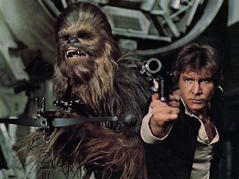 Han Solo and Chewbacca on the Millennium Falcon