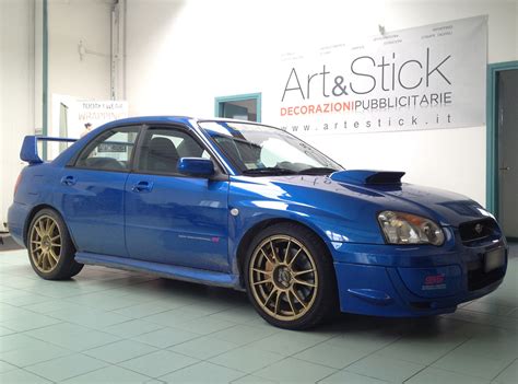 Adesivi Subaru Impreza su fiancata