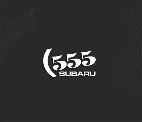 Adesivo 555 Subaru su cofano