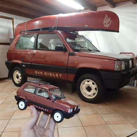 Interni della Fiat Panda 4x4 Sisley 2 con inclinometro