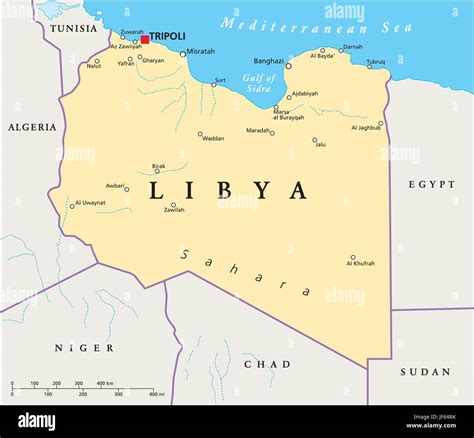 Mappa del percorso Tobruk-Tripoli in Libia