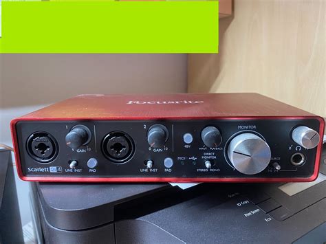 Scheda audio esterna collegata a un PC