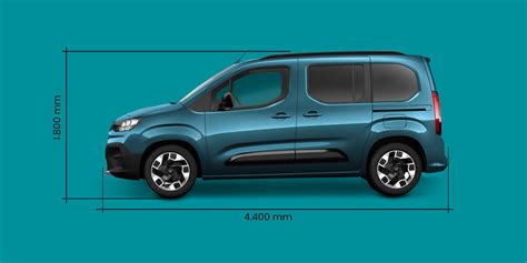Schema dimensioni Fiat Doblò con indicazioni A, B, C, D, E