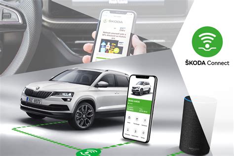 Interfaccia dell'app Skoda Connect