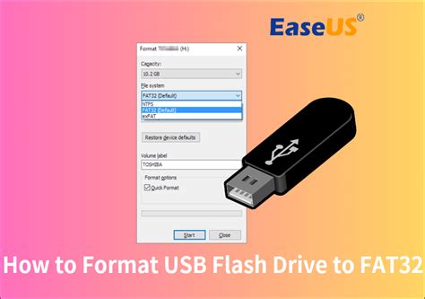 USB drive formatted FAT32