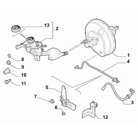 Fiat Doblo 2007 schematic brake system
