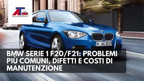Tabella riepilogativa costi manutenzione BMW Serie 1 F20