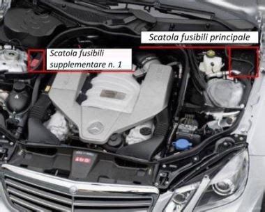 Posizioni delle scatole fusibili Mercedes Classe E W210