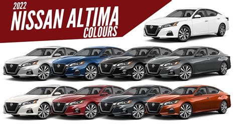 Nissan Altima in varie colorazioni