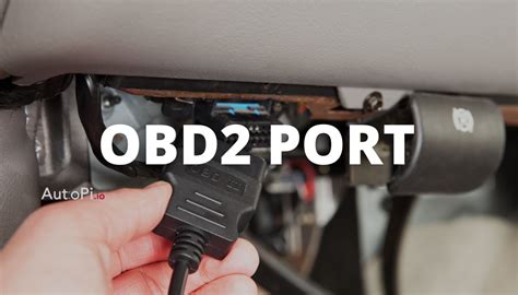 OBD-II scanner connected to a car's diagnostic port