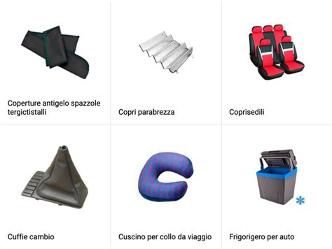 Infografica sulla scelta degli accessori per auto