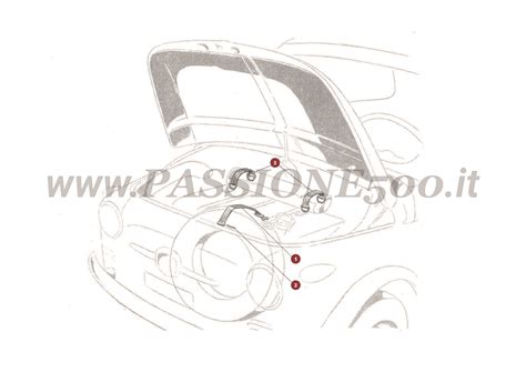 Esploso tecnico del sistema di fissaggio faro anteriore per Fiat Doblò