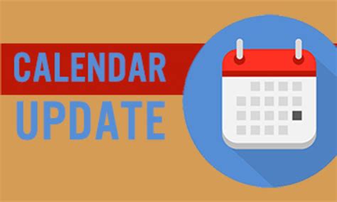 Calendar with update icon