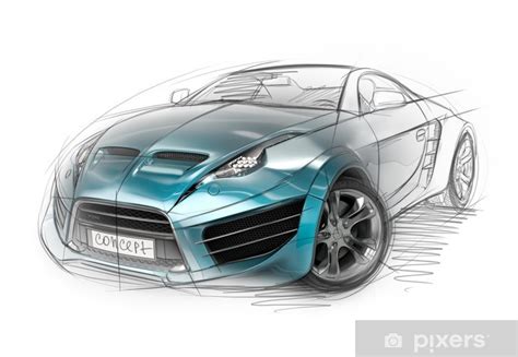 Schizzo di un concept car