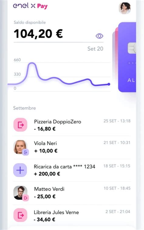 Schermata principale dell'app 