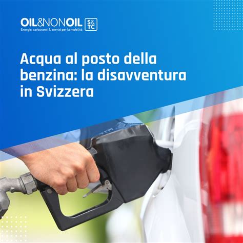 Pompa di benzina che eroga acqua e benzina