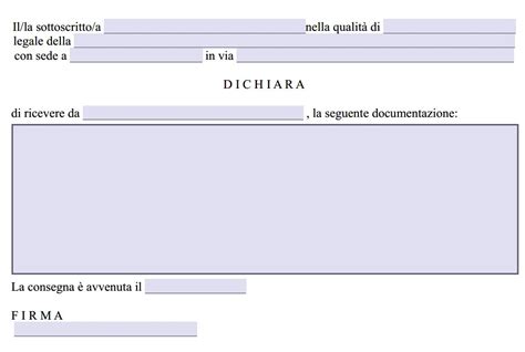 Documenti legali e ricevute a dimostrazione del rifornimento