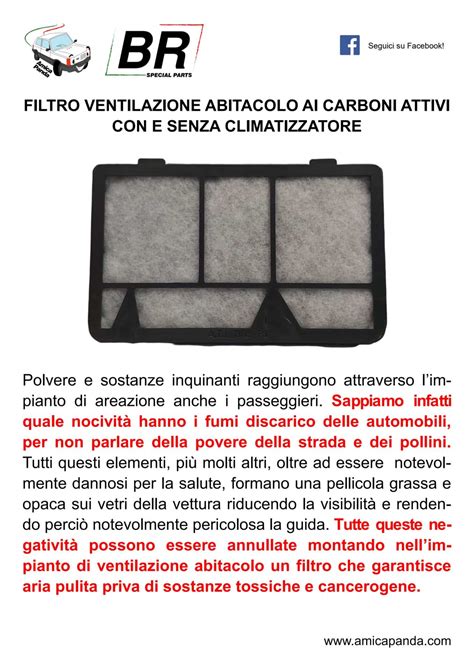 filtro abitacolo a carboni attivi