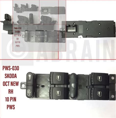 Skoda Octavia window switch panel