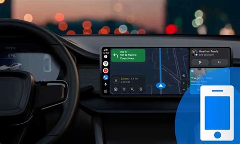 Interfaccia del sistema Car-Net Volkswagen sullo smartphone e sul display dell'auto