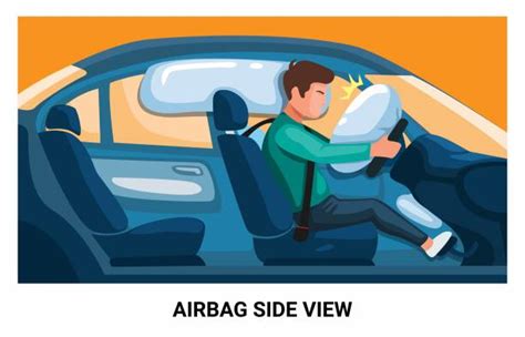 Airbag car illustration
