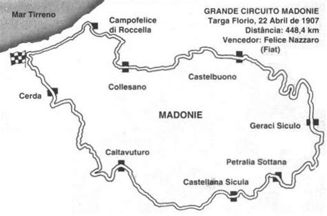 Mappa del Piccolo Circuito delle Madonie