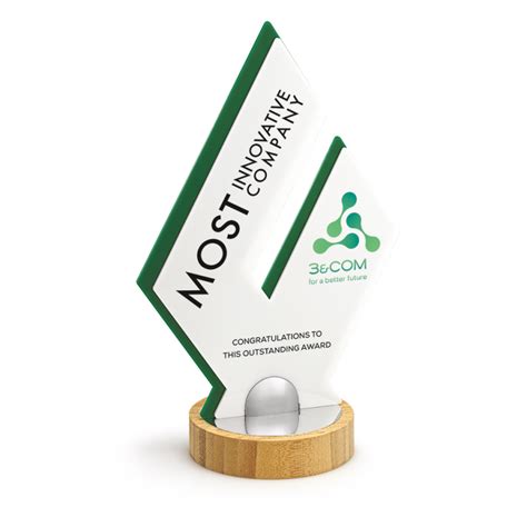 Esempio di trofeo aziendale personalizzato