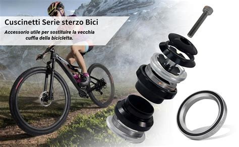 Dettaglio cuscinetti serie sterzo bici
