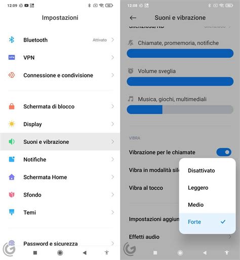 Screenshot di un menu del volume su Android che mostra l'icona del silenzioso