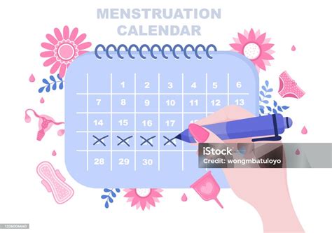 Calendario mestruale per monitorare l'assunzione della pillola