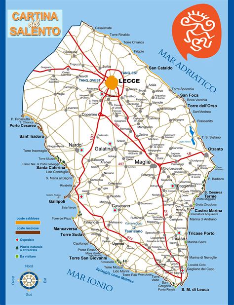 Mappa delle concessionarie AutoSat nel Salento