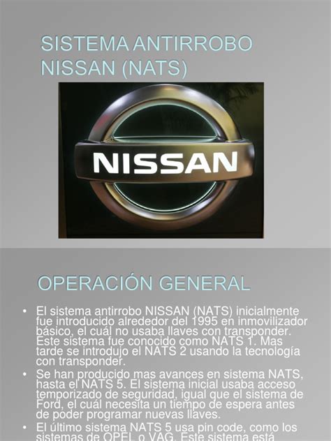 Sistema NATS Nissan