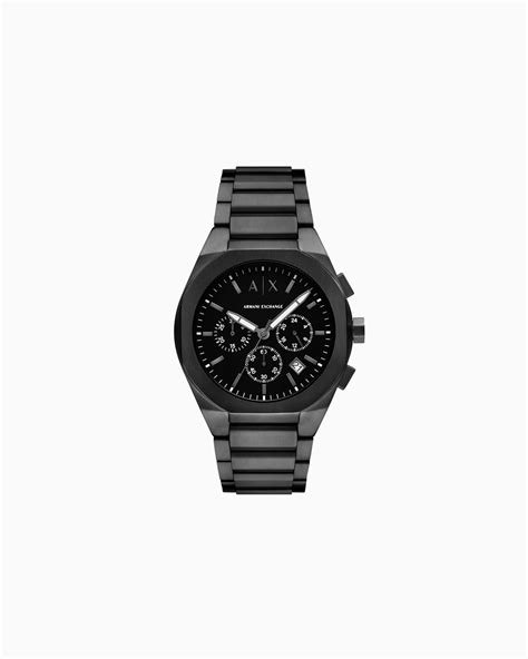 Orologio cronografo nero Armani