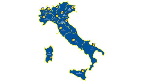 Mappa delle sedi Autoclub in Italia