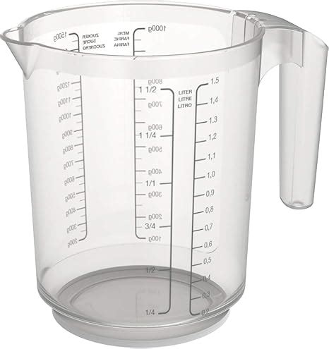 Tazza misuratrice con scala graduata