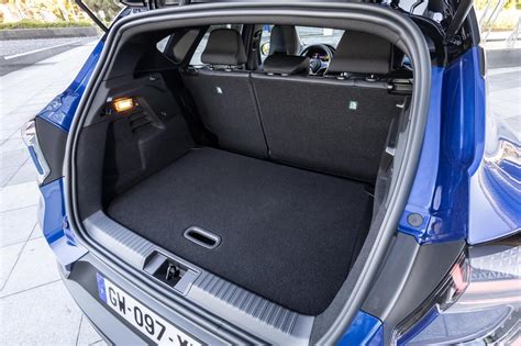 Schema spazio interno e bagagliaio Renault Captur