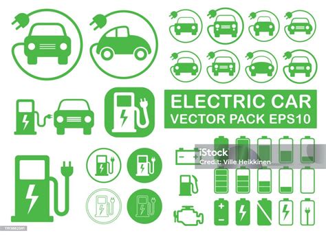 Icone di errore di ricarica del veicolo elettrico