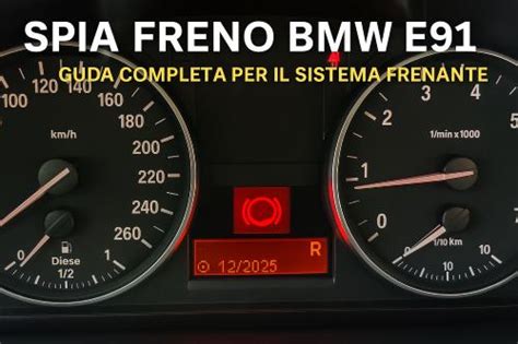 Spia pastiglie freno BMW accesa